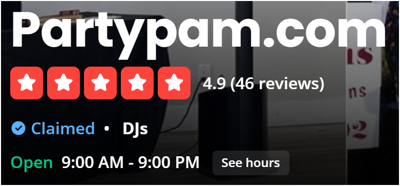 DJ Party Pam reviews
